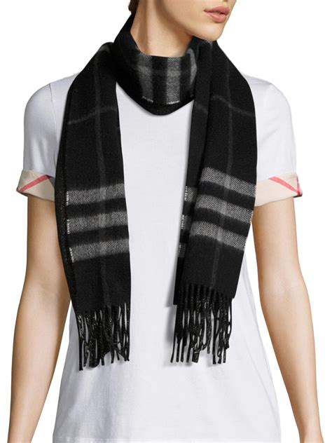 burberry women's cashmere scarf black hearts|Burberry reversible check cashmere scarf.